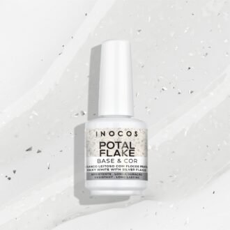 Potal Flake Inocos Branco Leitoso com Flocos Prata