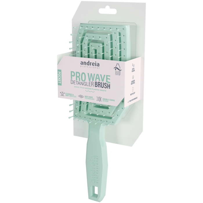 Pro Wave Detangler Brush Pocket_GREEN_02